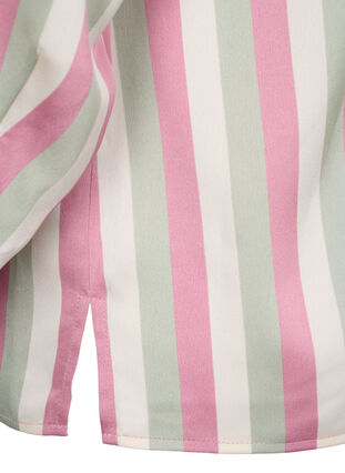 ZizziGestreiftes Hemd aus  Satin, Rose Stripe, Packshot image number 4