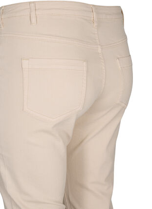 ZizziEng anliegende Emily Capri Hose, Oatmeal, Packshot image number 3