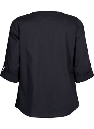 Zizzi FLASH - Shirt mit Häkeldetail, Black, Packshot image number 1