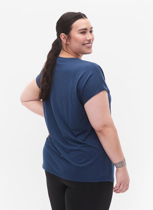 ZizziKurzarm Trainingsshirt, Blue Wing Teal, Model image number 1