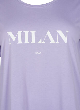 Zizzi FLASH - T-Shirt mit Motiv, Lavender, Packshot image number 2