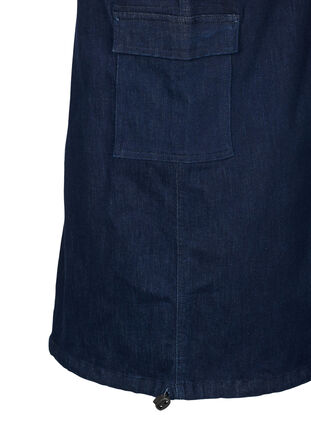 ZizziMaxirock aus Jeansstoff, Dark Blue Denim, Packshot image number 2