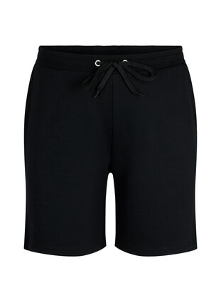 Zizzi Shorts aus Modalmischung mit Taschen, Black, Packshot image number 0