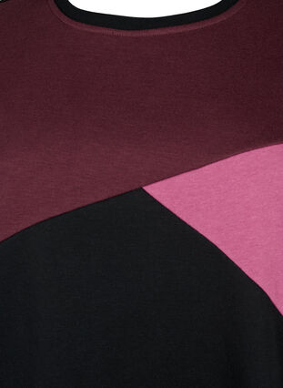 ZizziLanger Pullover mit Farbblock-Muster, Fudge Color B. , Packshot image number 2