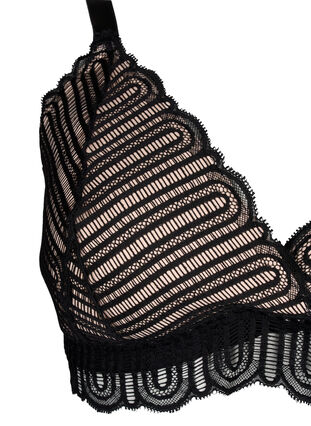 ZizziBralette mit Spitze und weicher Polsterung, Black, Packshot image number 2