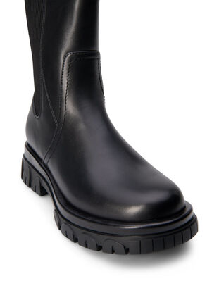 ZizziExtra-Weite - Kurzer Stiefel mit Gummizug, Black, Packshot image number 3