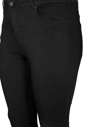 Zizzi Stay Black Amy Jeans mit hoher Taille, Black, Packshot image number 2