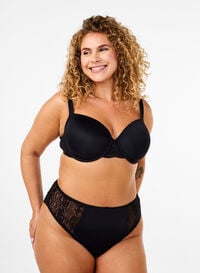 Brazilian-Spitzen-Slips aus Mikrofaser, Black, Model