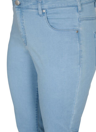 ZizziSchmale Passform Emily Jeans mit normaler Taille, Ex Lt Blue, Packshot image number 2