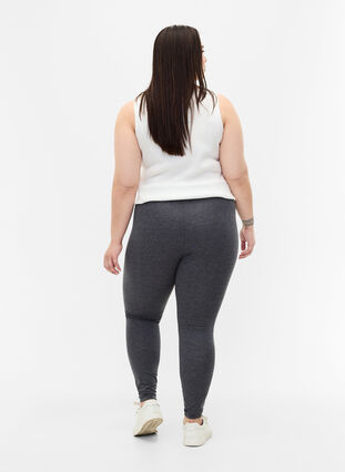 ZizziGraue Melange-Leggings, Dark Grey Melange, Model image number 1