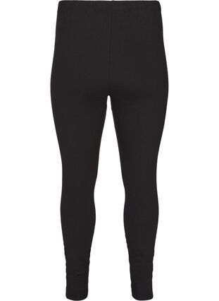 ZizziGefütterte Baumwollleggings., Black, Packshot image number 1