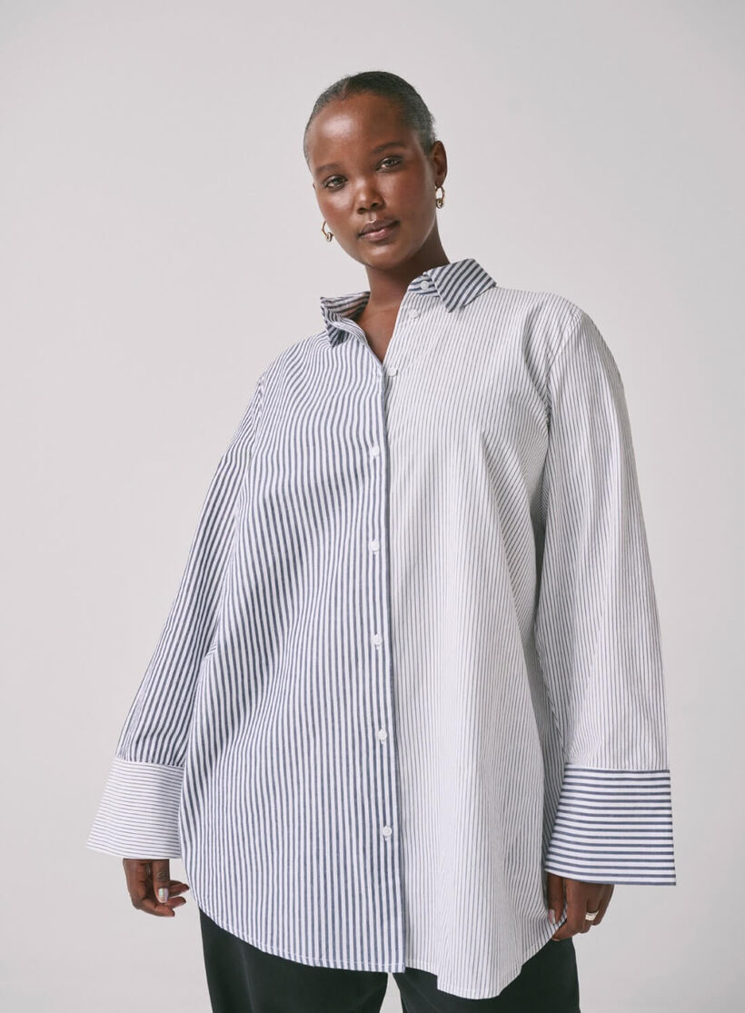 ZizziLangärmeliges Shirt mit Streifen, , Model, 1