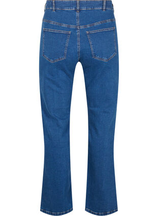 Zizzi Gemma Jeans mit hoher Taille und gerader Passform, Dark blue, Packshot image number 1