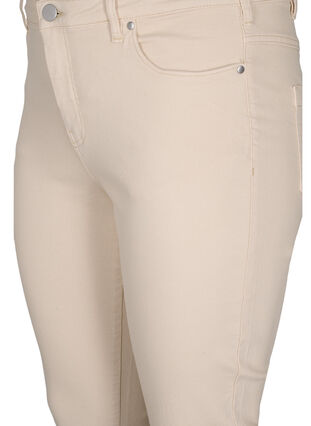 ZizziEng anliegende Emily Capri Hose, Oatmeal, Packshot image number 2