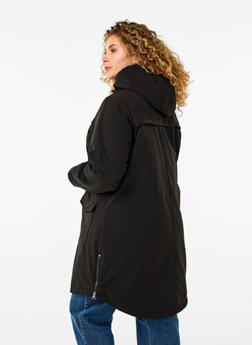 ZizziWasserabweisende Softshell-Jacke mit Steppfutter, Black, Model image number 1