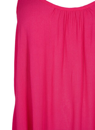 Zizzi Einfarbiges Trägerkleid aus Viskose, Bright Rose, Packshot image number 2