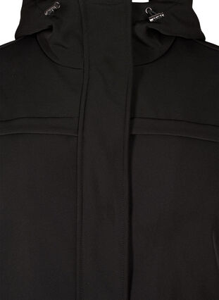 ZizziWasserabweisende Softshell-Jacke mit Steppfutter, Black, Packshot image number 2