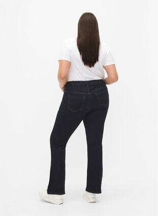 ZizziEllen Bootcut-Jeans mit hoher Taille., Raw Unwash, Model image number 1