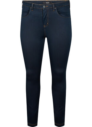 ZizziSuper Slim Amy Jeans mit hoher Taille, Tobacco Un, Packshot image number 0