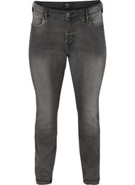 Slim Fit Emily Jeans mit normaler Taillenhöhe, Dark Grey Denim, Packshot