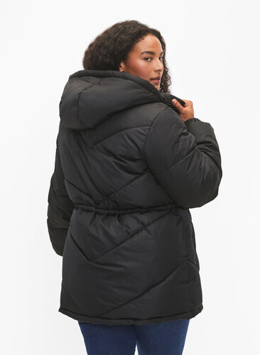 ZizziPufferwinterjacke mit Kapuze, Black, Model image number 1