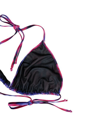 Zizzi Triangel-Bikini-BH mit Muster, Pink Flower AOP, Packshot image number 3
