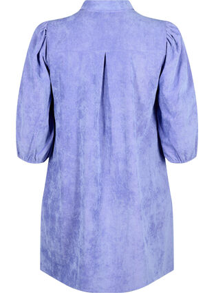 ZizziKordkleid mit 3/4 Ärmeln und Knöpfen, Lavender Violet, Packshot image number 1