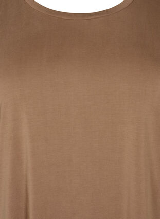 ZizziT-Shirt aus TENCEL™ Modal mit Rundhalsausschnitt, Coca Mocha, Packshot image number 2