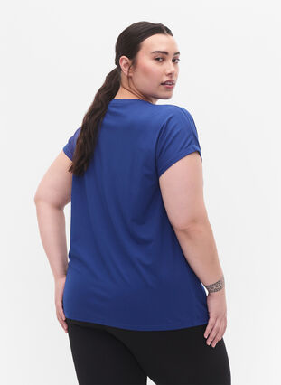 ZizziKurzarm Trainingsshirt, Sodalite Blue, Model image number 1