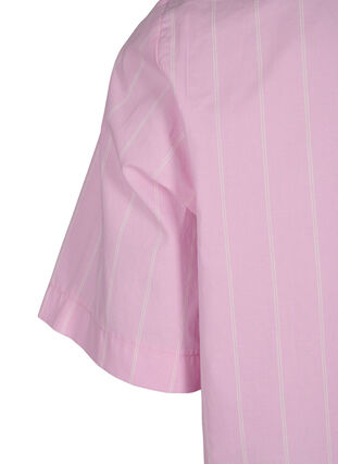 Zizzi Gestreiftes Kleid aus Bio-Baumwolle, Lilac Sachet, Packshot image number 3
