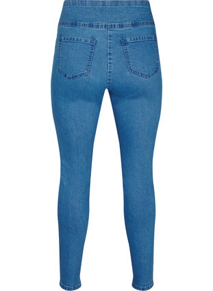 ZizziDehnbare Jeggings mit hoher Taille, Light Blue, Packshot image number 1