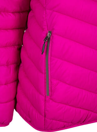 ZizziLeichte Jacke mit Kapuze, Fuchsia Red, Packshot image number 3