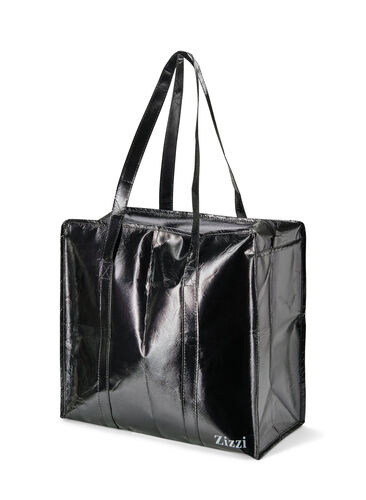 Zizzi Einkaufstasche mit Reißverschluss, Black, Packshot image number 0