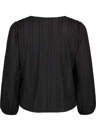 ZizziStrickjacke mit Bändern, Black, Packshot image number 1