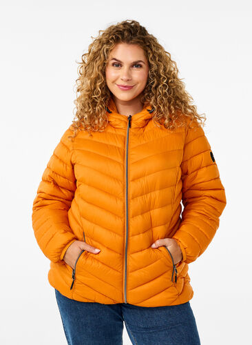 ZizziLeichte Jacke mit Kapuze, Marmelade, Model image number 0