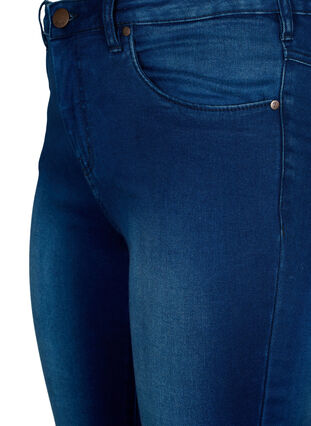 ZizziExtra schmale Amy Jeans mit hoher Taille, Blue Denim, Packshot image number 2