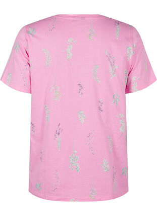 Zizzi T-Shirt aus Bio-Baumwolle mit Blumendruck, Rosebloom W. Flower, Packshot image number 1