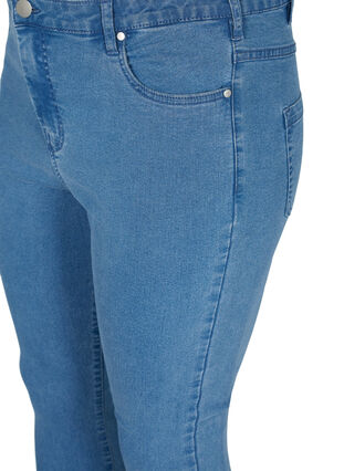 ZizziHochtaillierte Super Slim Amy Jeans, Light blue, Packshot image number 2