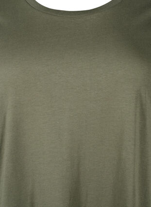 Zizzi T-Shirt-Kleid aus Baumwolle, Thyme, Packshot image number 2