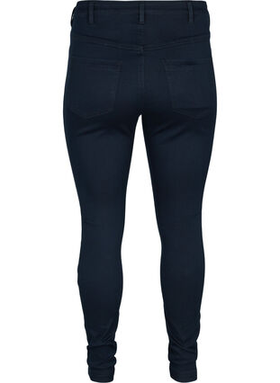 ZizziSuper Slim Amy Jeans mit hoher Taille, Unwashed, Packshot image number 1