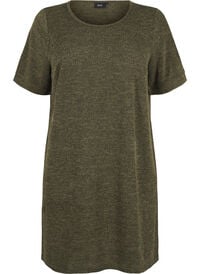 T-Shirt-Kleid mit Taschen und kurzen Ärmeln