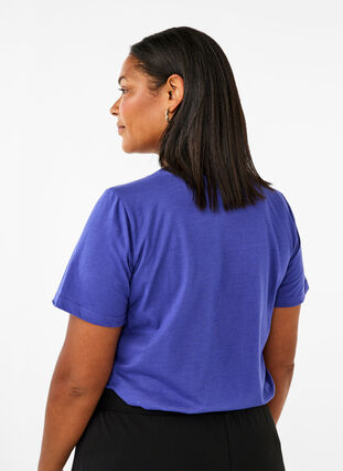 ZizziFLASH - T-Shirt mit Motiv, Royal Blue Miami, Model image number 1