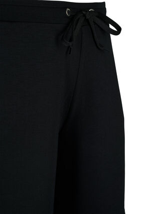 Zizzi Shorts aus Modalmischung mit Taschen, Black, Packshot image number 2
