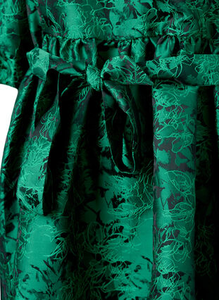 ZizziKurzes Wrap-Kleid mit 3/4-Ärmeln, Green , Packshot image number 2