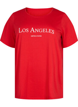 Zizzi FLASH - T-Shirt mit Motiv, High Risk Red, Packshot image number 0