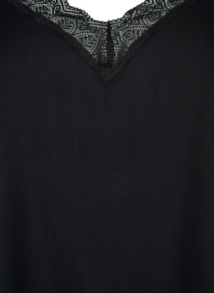 ZizziSpitzentop aus Viskose, Black, Packshot image number 2