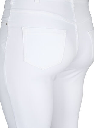 ZizziSchmale Passform Emily Jeans mit normaler Taille, White, Packshot image number 3