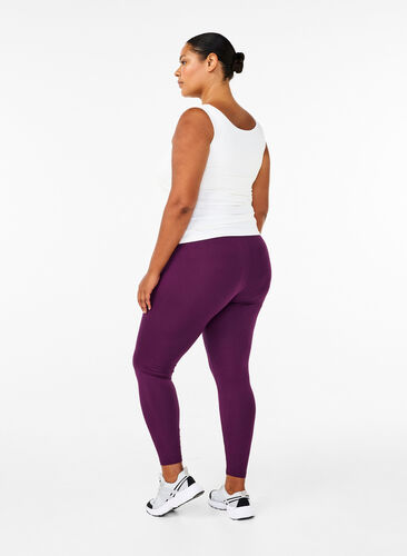 ZizziBasic Leggings aus Viskose, Potent Purple, Model image number 1