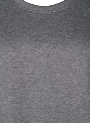 ZizziSweatshirt mit Kontrastnähten, Medium Grey Mél, Packshot image number 2