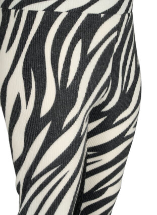 ZizziLeggings mit Zebra-Print, White Zebra, Packshot image number 2